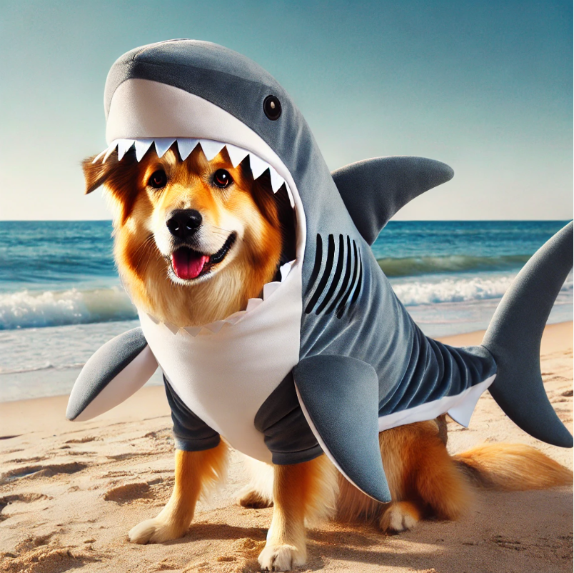 Moose's Shark-Tastic summer suit